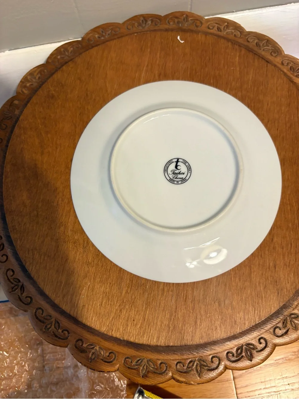 Classic Floral 6.25” Plate in Soft Green, Pink, and Blue